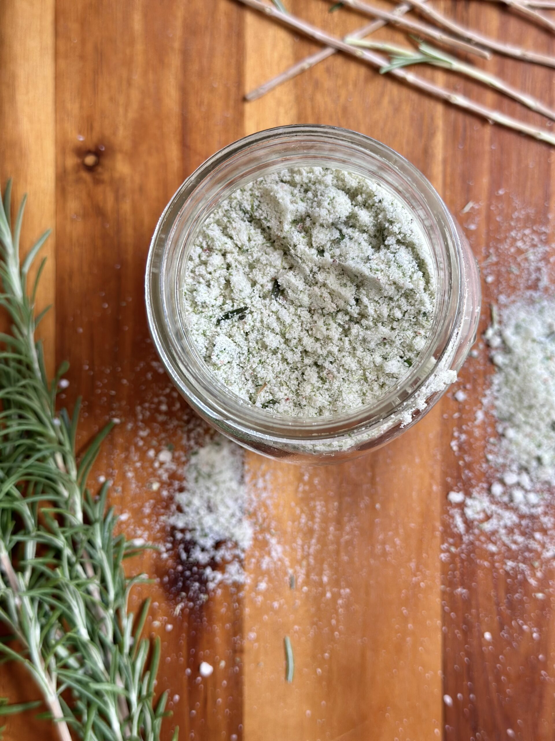 Homemade rosemary salt