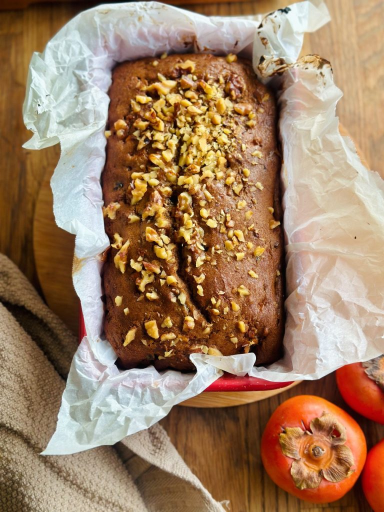 Spiced persimmon bread
